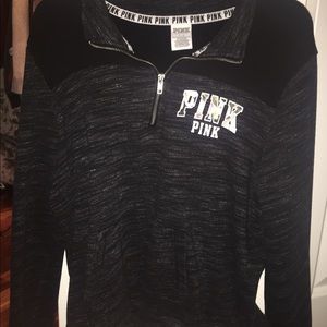 Black sweatshirt from pink
